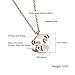 OPK Jewelry Rose Gold Plated Stainless Steel Holow Out Lovely Monkey Pendant Friendship Necklace