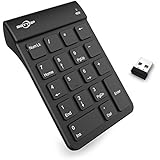 BATTOP 2.4G Wireless Numeric Keypad for Laptop Notebook with Receiver (Black)