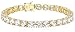 Amazon Collection Plated Sterling Silver Round Cubic Zirconia Tennis Bracelet (6mm)