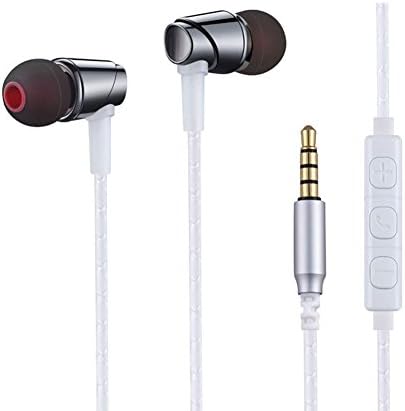 Glazata in-Ear Earphones Crystal-Clear Sound Wired Headset Headphones with Microphone and Volume, 3.5mm and USB-C for Option