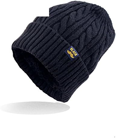 Donna Pierce Women Winter warm Wool Knit Hats Autumn Fashion Beanies Men Warm Thick skullies Casual plus velours Knitted Caps black