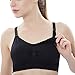 Loritta 3 Pack Womens Nursing Bra Maternity Breastfeeding Bras Sleep Bralette 3 Packs(black+nude+pink) Medium