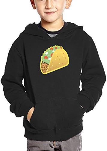 chibaokun Mexican Tacos Fastfood Boys' Pullover Hood Pocket Sweatshirt Children's Fashion Hoody