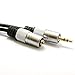 Pro Audio Metal 3.5mm Jack Stereo Headphone Extension Cable Gold 1m (~3 feet)
