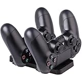 FriendlyTomato PS4 Slim &amp; PS4 Dual Controller Stand Charger Dock Base - Charging Station