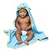 Baby Cat Hooded Elephant Baby Towel Large Blue 33x33″ | Delicate & Soft 100% Hypoallergenic Cotton Robe | Super Absorbent & Moisture Wicking Soft Cloth for Dry, Happy Boys & Girls