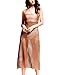 Santwo Women Swimwear Dress Lace Bikini Cover up for Beach Fishnet Crochet Skirt(Model 2 Coffee)