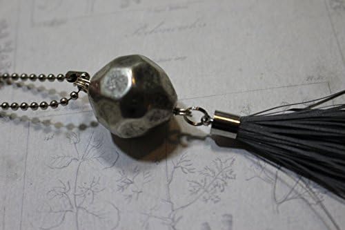 Reflective purse charm with tassel, life saving handmade pendant charm to a purse, coat, backbag, zipper pull.