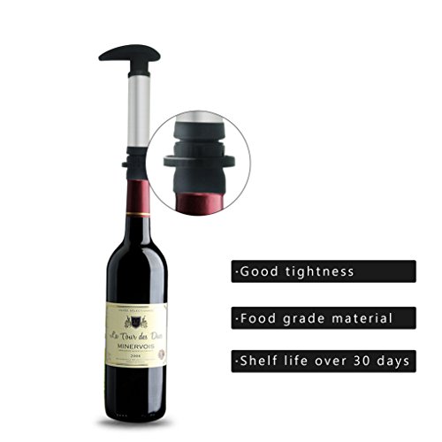 Stainless Steel Wine Stopper Crok Saver Preserver Champagne Liquor Beer Wine Bottle Stoppers Caps 2-Pack - Thumbnail 3