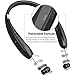 Bluetooth Headphones Wireless Neckband Headset – Sweatproof Foldable Earphones with Mic, Retractable Earbud and 16 Hours Play Time for iPhone Android Cellphone Tablets TVthumb 1