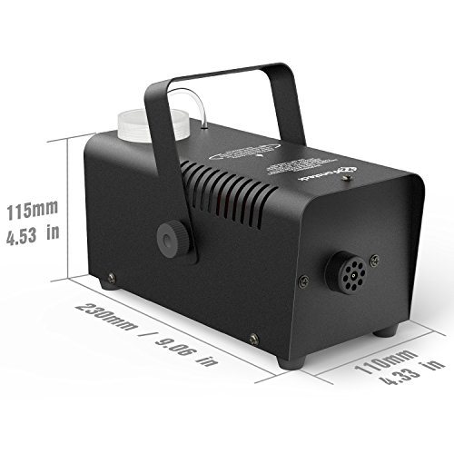 Halloween Fog Machine - Fansteck Professional Wireless Remote Control Portable Smoke Machine for Holidays Parties Weddings - Quick Generation of Huge Fog 2000 CFM, with Fuse Protection - Metal Black - Thumbnail 4