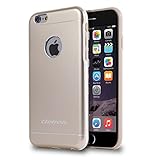iPhone 6/6S Case, Getron Ultra Slim Premium Fit Thin [HEAVY DUTY] Shock Resistant Dual Layer Tough Metal and Soft TPU Bumper Case Cover for Apple iPhone 6/6S (4.7 Inches)-(Golden)