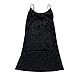 Victoria's Secret Crushed Velvet Slip, Black, XS/S