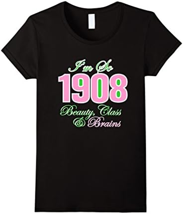 Women's I'M SO 1908!!! BEAUTY AND MORE Medium Black