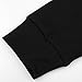 DJT Women's Scoop Neck Long Sleeve Stretchy Printed Casual Top Blouse Black