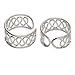 Sterling Silver Coiled Wirework Ear Cuff Pair Earrings