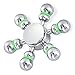 Tenergy Heavy Duty Solid Brass Copper Premium Finger Spinner, R188 Bearing, 4 to 5 Minutes Spinning, Chrome Finish, Silver Color