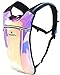 REINOS Hydration Backpack - Light Water Pack - 2L Water Bladder Included for Running, Hiking, Biking, Festivals, Raves (Holographic - Purple)