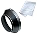 Fotasy 40.5mm Metal Wide Angle Lens Hood for Canon, Fuji, Leica, Leitz, Nikon, Olympus, Panasonic, Pentax, Sony Lens