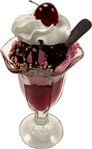 Flora-cal Products Cherry Sundae Glass Fake Ice Cream - Thumbnail 2