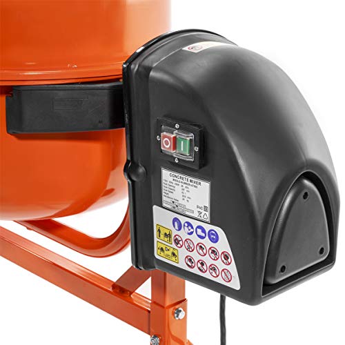 STKUSA 2-1/4 Cubic Feet Portable Electric Concrete Cement Mixer Barrow Machine Mixing mortar