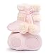 Voberry® Baby Toddler Girls Knit Soft Winter Warm Snow Boot Fur Trimmed Pom Pom Boots (0~6M, Pink)