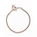 Silvostyle Sterling Silver Charm Bracelet Rose-Gold