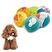 HOLYSTEED Squeaky Dog Balls Soft Latex Squeaky Dog Toy Fetch Play Balls Toy for Small Medium Pets
