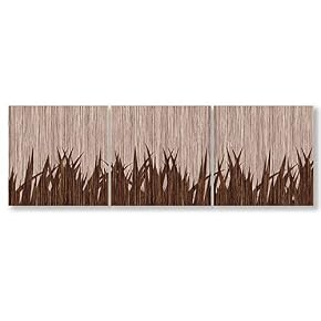 3 Panel Wooden Texture Art Painting Wall Bedroom...