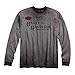 HARLEY-DAVIDSON Official Men's Iron Block Long Sleeve Tee, Grey