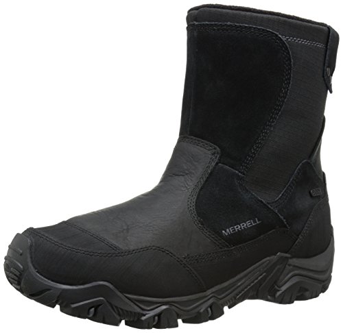 Merrell Men's Polarand Rove Zip Waterproof Boot, Black, 7.5 M US