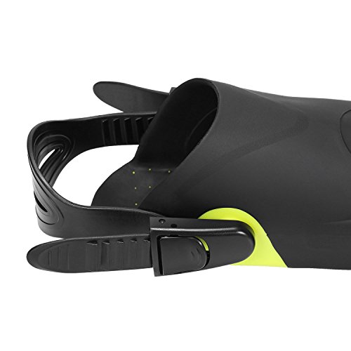 Speefish Diving Short Open Heel Training Fins, Snorkel Dive Flippers with Extra Fin Strap and Mesh Bag for Travel Snorkeling Swimming (Kelly, L/XL) - Thumbnail 5
