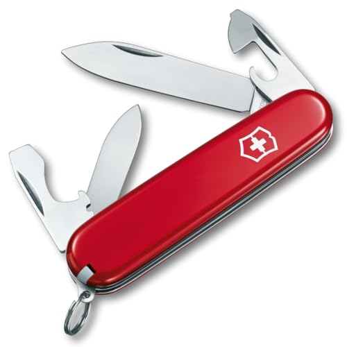 Victorinox Swiss Army Knife Recruit - Pocket Knife Multitool, 10 Functions
