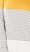 For G and PL Women's Color Block Grey Stripe Contrast Casual Top Yellow XL