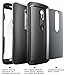Moto X Pure Edition Case, SUPCASE Water Resistant Full-Body Rugged Case with Built-in Screen Protector for Motorola Moto X Style/Pure Edition 2015-3 Interchangeable Covers (Gray/Silver/Gold)