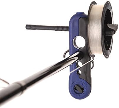 Portable Fishing Line Spooler System Ultimate Line Winder Spooling Station Fishing Tool (Dark Blue)
