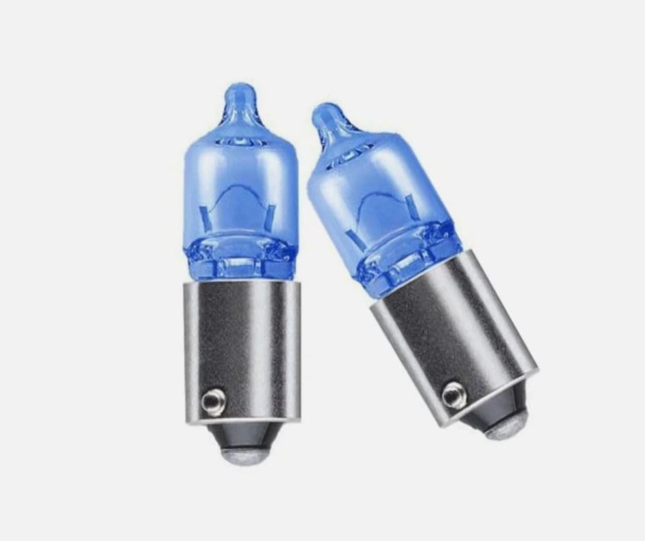 MSA 2x Xenon Blue Parking Side Light Bulbs 'E' Approved E4 434 (H6W) 12v BAX9s