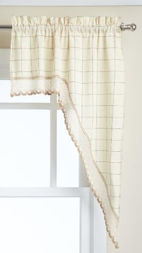 Lorraine Home Fashions Adirondack Swag 60 By 38Inch Toast