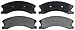 ACDelco Advantage 14D945M Semi-Metallic Front Disc Brake Pad Set