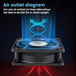 Wathai 2Pin 120mm x 38mm Brushless Cooling Case Fan