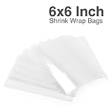 Metronic 6x6 500pack Shrink Wrap Bags for Soaps, Candles, Jars and Small Gifts,Clear Heat Shrink Wrap/Shrink Film Wrap