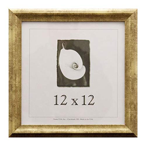 12x12 Wood Picture Frame, (Gold) Single Frames