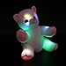 Wewill Glowing Night Light Huggable Stuffed Cat Preumium Soft Stuffed Animal Toys with Colorful Flash LED Light, Nice Gift for Mother's Day, 8-Inch, White