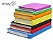 Simply A+ Stretchable Book Covers - Jumbo Stretchy Fabric Book Socks for Hardcover Textbooks, Schoolbooks - 7 Color Variety Pack