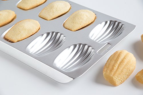 Fox Run 4729 Madeleine Pan, Tin-Plated Steel, 12-Molds