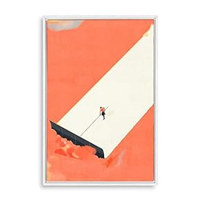 Framed Canvas Wall Art Abstract Colorful Canvas Prints Home Artwork Decoration for Living Room,Bedroom - 16x24 inches