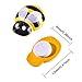 Frienda 150 Pieces Tiny Wooden Bee Embellishments Painted Flatback Wood Bumble Bee Pieces with Adhesive and Velvet Bag for Craft Decoration Scrapbooking DIY