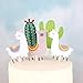 Mulukaya 25 Pcs Cute Llama and Cactus Cupcake Toppers Alpaca Cupcake Picks for Mexican Fiesta Theme Party, Baby Shower Birthday Party