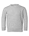 Rabbit Skins Blank Toddler Fleece Sweatshirt [Size 5/6T] Heather Gray Long Sleeve Sweatshirt