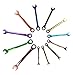 12 Piece Ratcheting Wrench Set | 72 Tooth Ratchets, 5 Degree Movement Metric Wrenches Ratchet Set | Colored Combination Wrench Set Sizes of 8mm - 19mm | Bonus Wall Hanging Carrier by Gummerson Tools